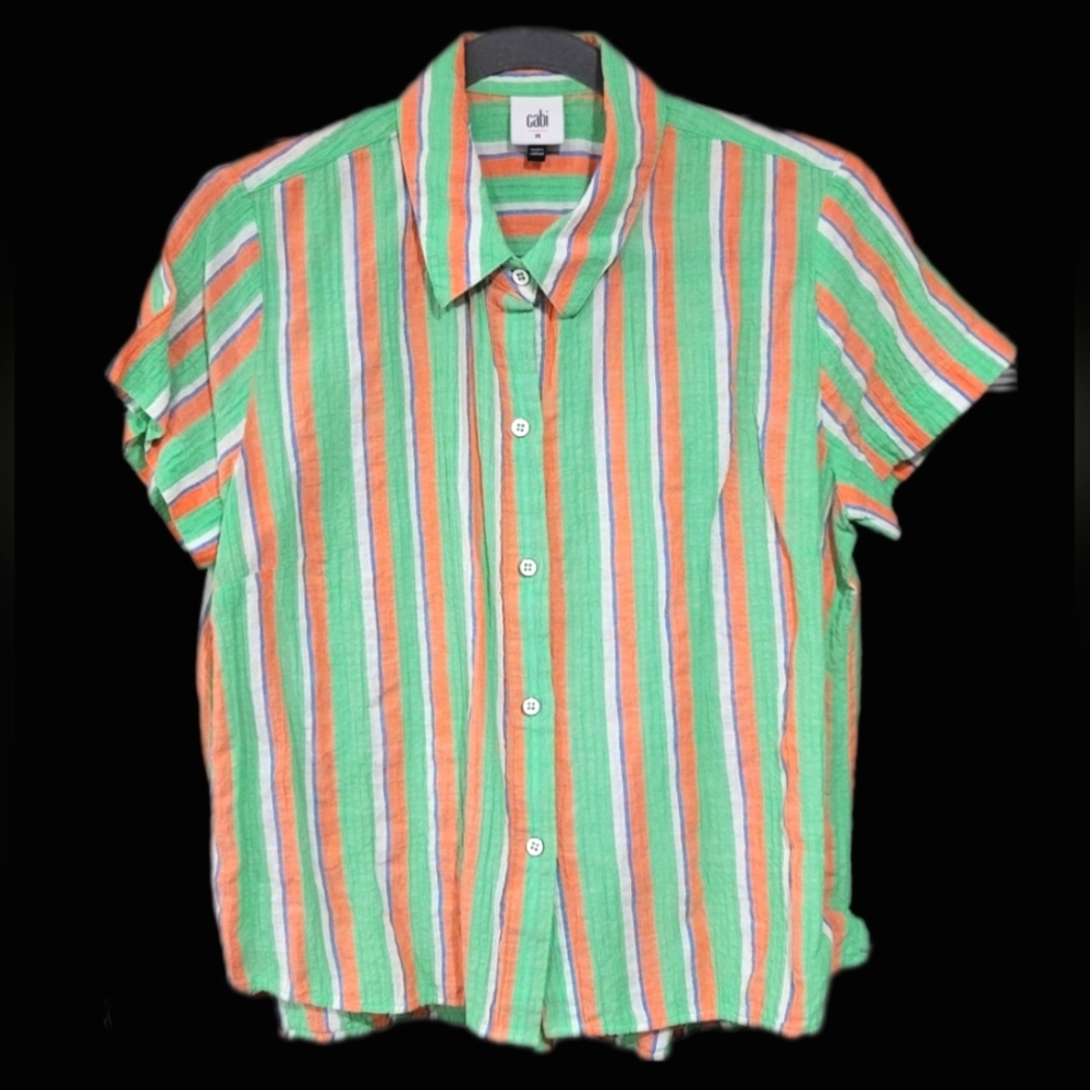 Vintage 1980s striped shirt